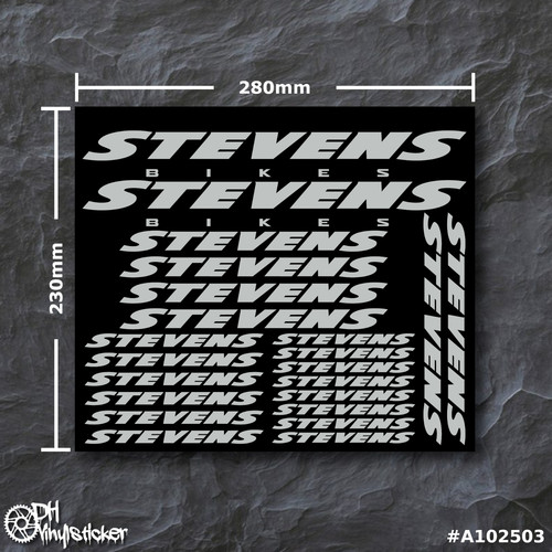 Stevens set adesivi grigio - adesivi,